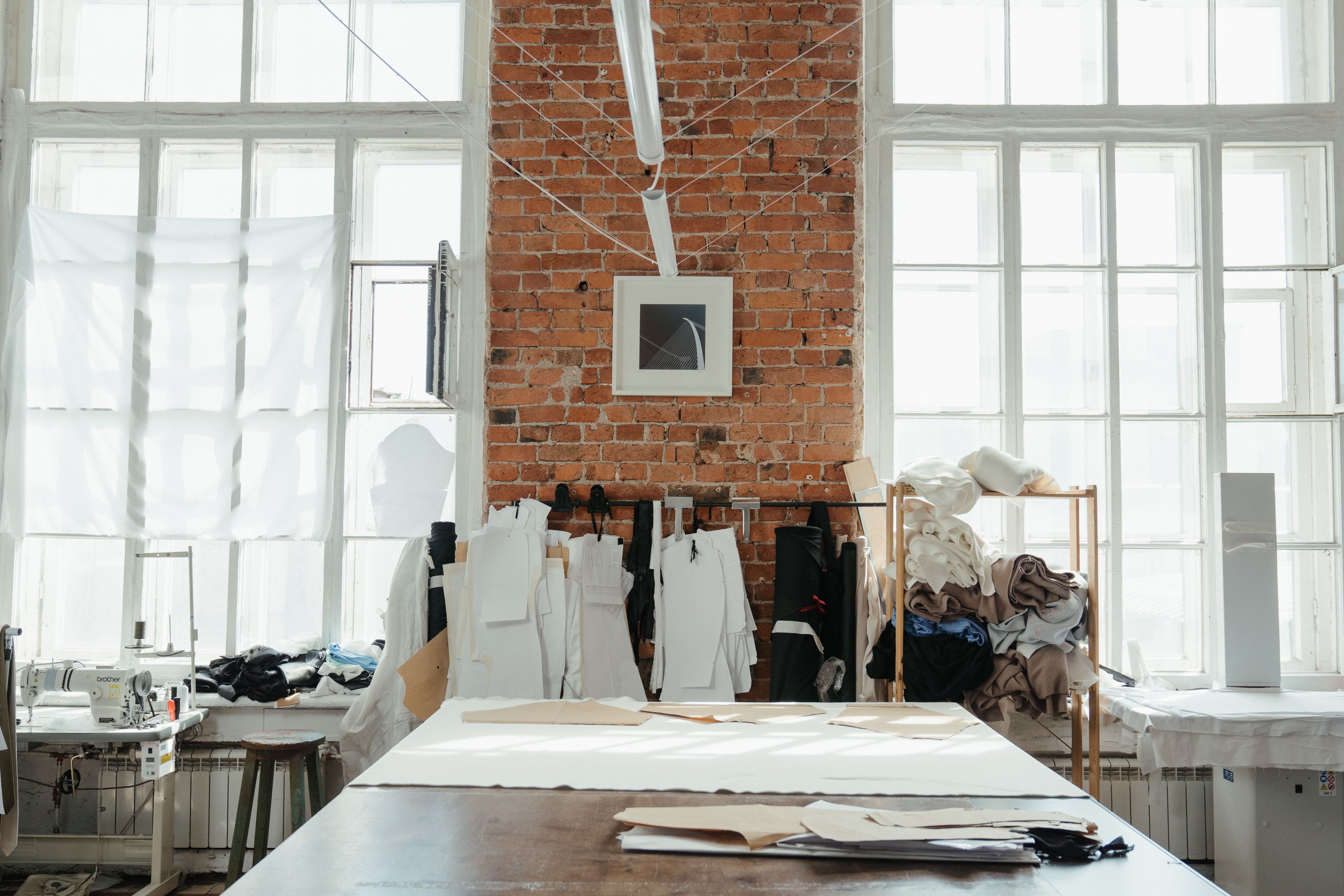 Sewing and custom fabrication in the workroom